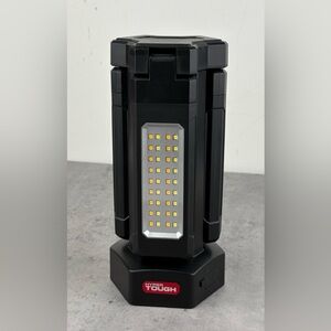 Hyper Tough 2500-Lumen Rechargeable Work Light Adjustable Arms Magnet Base